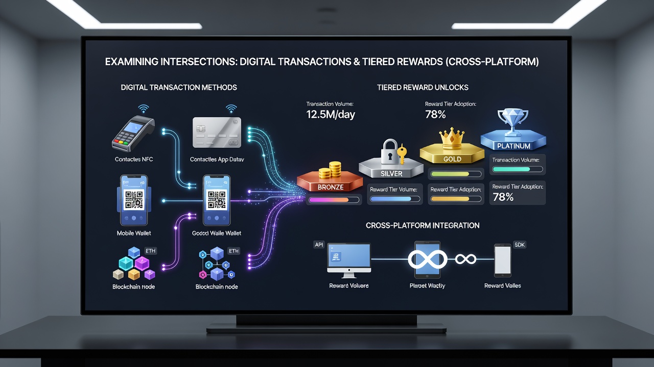 Detailed view of tiered reward dashboards showing transaction history linked to unlock progress in synchronized gaming accounts