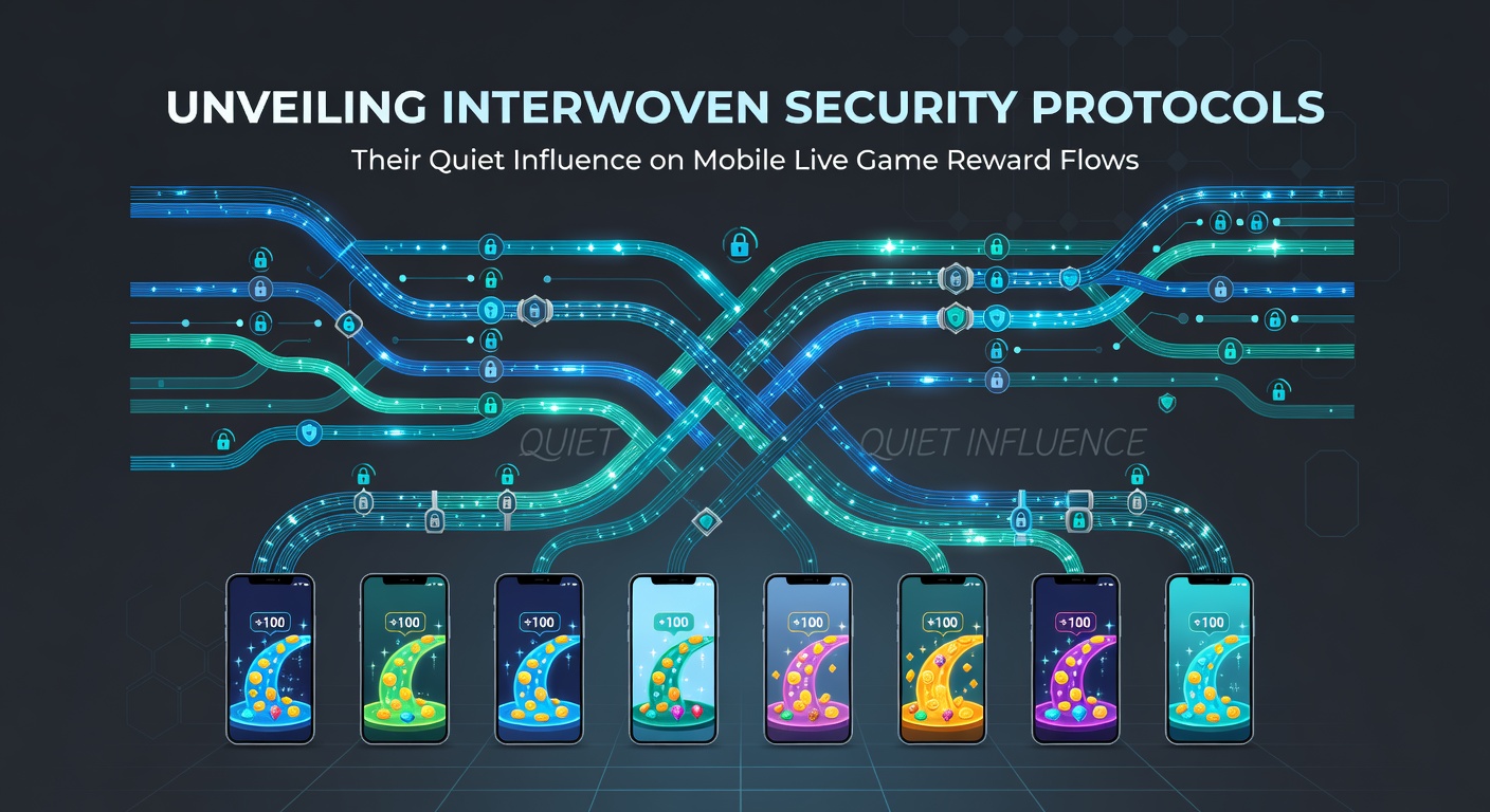 Diagram showing reward flow pathways secured by layered protocols in live mobile gaming